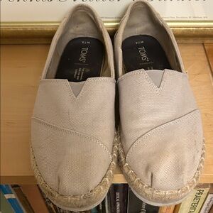 Toms Women's Light Beige Slip-On Loafers